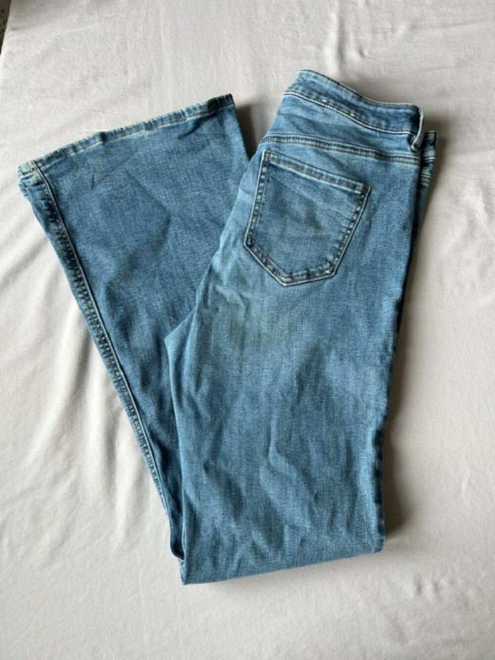 Garage Denim Flare Jeans High Rise Light Wash Size 11
